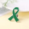 10 Pcs Ribbon Pin Charms, Metal Awareness Lapel Pin, Ribbon