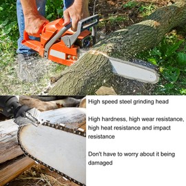 20Pc Chainsaw Sharpening Kit Diamond Burr Files Angle Guide for Drill Chain Saw Blade Lawn Mower