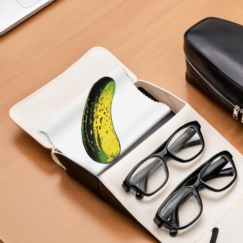 2 x 'Single Pickle' Microfibre Lens/Glasses Cleaning Cloths (LC00032237)