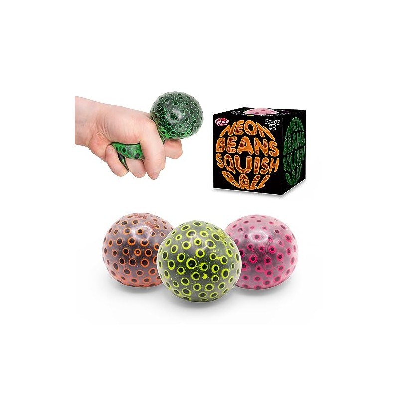 SCRUNCHEMS NEON BEANS SQUISH BALL