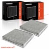 A-Premium 2-PC Cabin Air Filter with Activated Carbon Compatible with