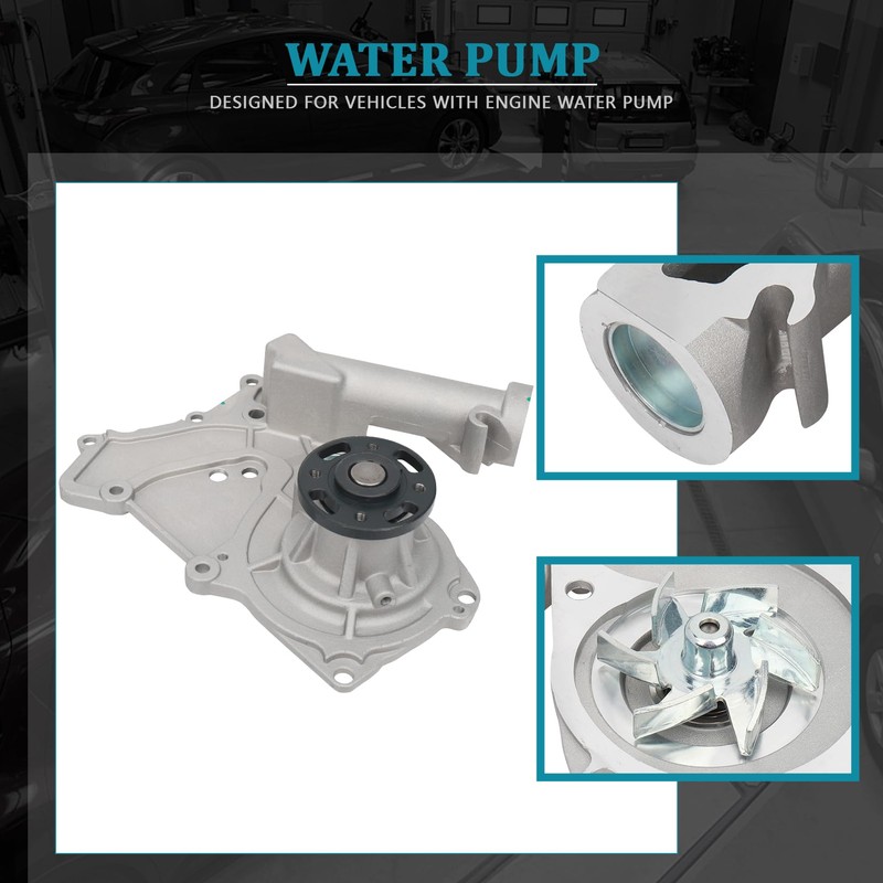 IRONTEK Water Pump Fit for Genesis 2017-2020 G80, for Hyundai
