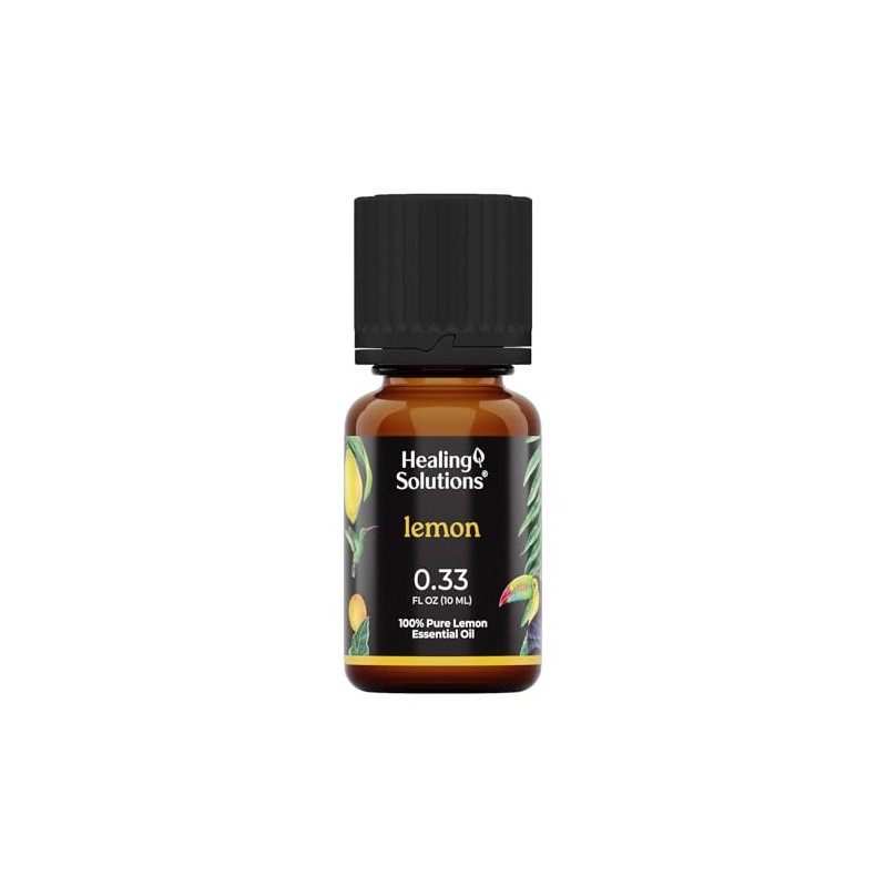 Healing Solutions Lemon Essential Oil - 0.33 Fluid Ounces