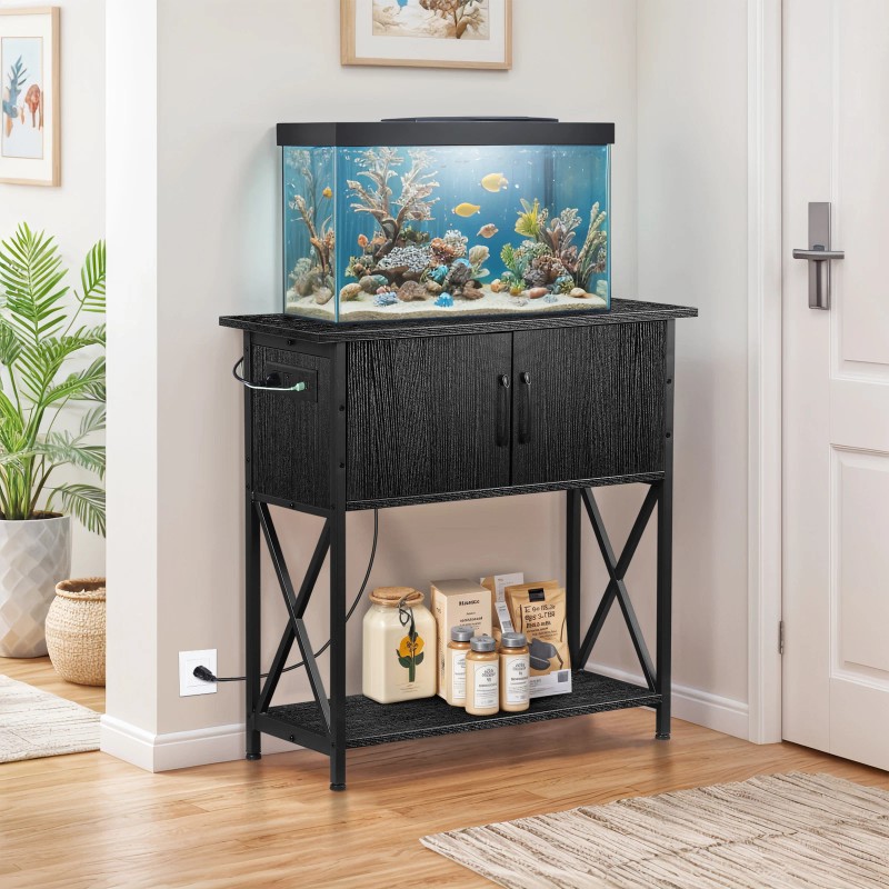 SEGAWE 29Gal Metal Frame Aquarium Stand Fish Tank Turtle Tank