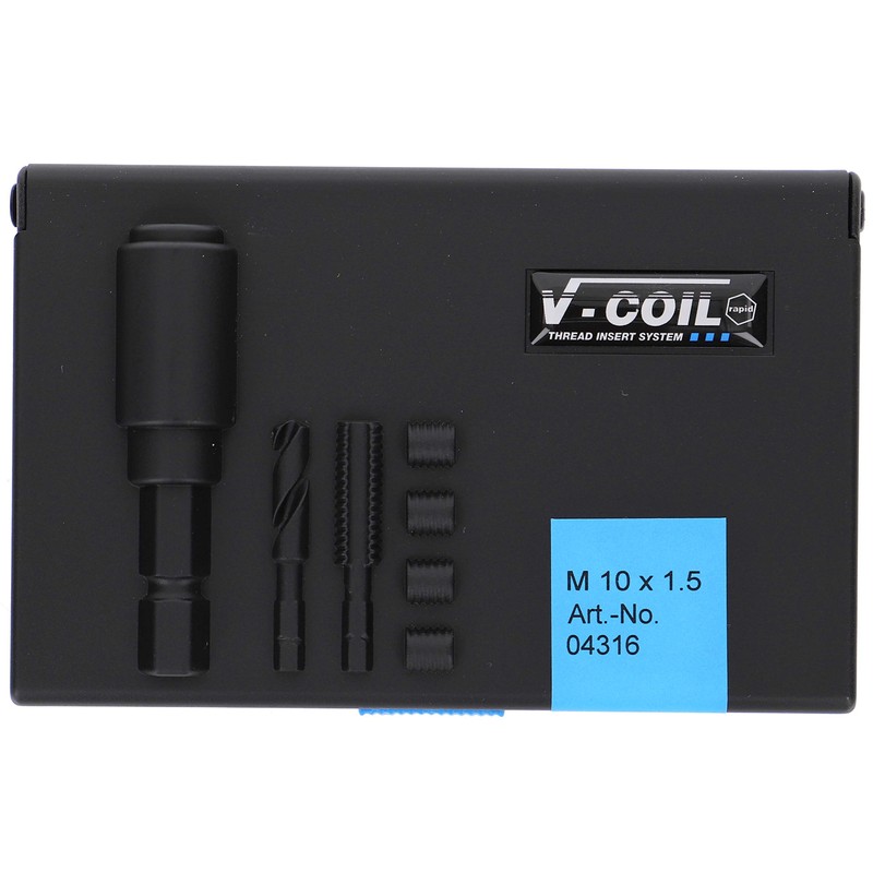 V-Coil 10mm x 1.5 RAPID Thread Repair Kit with 1/4-inch