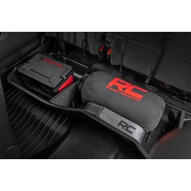 Rough Country Under Seat Storage for Chevy Silverado 1500 (2014-2018) & 2500HD/3500HD (2015-2019) Crew Cab - Custom-Fit Under Seat Truck Storage, Durable, Anti-Skid Thermoplastic