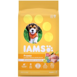 IAMS PROACTIVE HEALTH Smart Puppy Dry Dog Food with Real Chicken, 7 lb. Bag