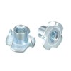 sourcing map M5 4 Pronged Tee Nut T-Nut for Table