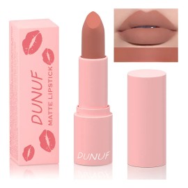 Dunuf 1pz Barra De Labios Mate Aterciopelado Duradero