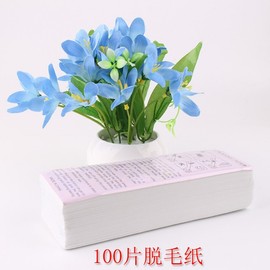 Disposable Tissue-Type Cotton Pads for Hair Removal (100 Count) Pack 10ea