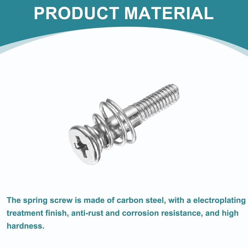 uxcell GPU Spring Screws, 15pcs M2.5x13mm 5.5mm Spring OD GPU