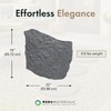 TierraVerde Rubber Stepping Stones, Natural Rock Look, 18"x22", 4-Pack