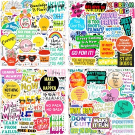 300Pcs Inspirational Scrapbook Motivational Stickers for Water Bottles Laptop Journaling Vision Board Supplies, Waterproof Positive Quote Vinyl Stickers for Teens Kids Adults Teachers Students