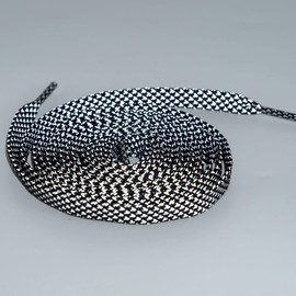 Teeoff Flat Athletic Shoelaces Reflective Shoe Laces for Sneakers (47.2", Black)