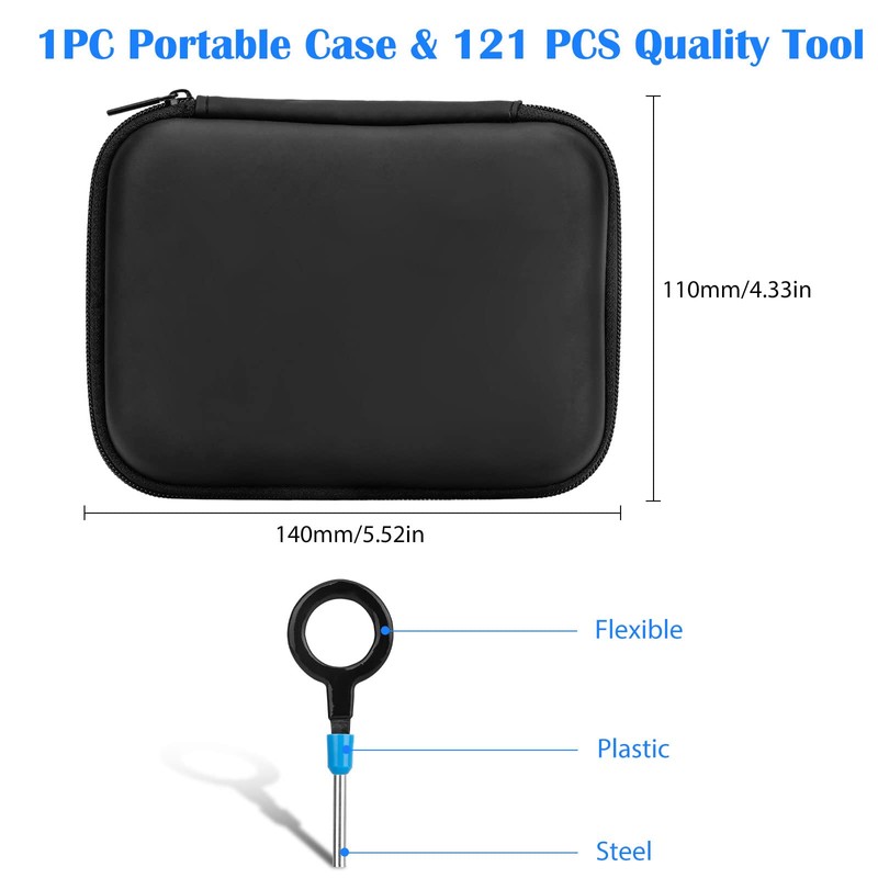 121 Piece Terminal Removal Tool Set for Car, Car Cable