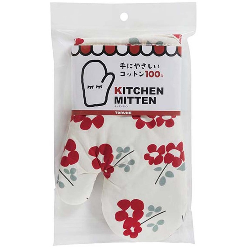 Torne RE MTN-106 Pot Holder, Kitchen Mittens, Nostalgic Flower, 10.0