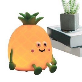 Pineapple Night Lamp - Touch Control Table Night Lamp | 3 Levels Brightness Adjustable, Cute Nightlight for Bedroom Living Room