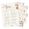 Twinkle & Twine Neutral Teddy Bear Baby Shower Games Bundle