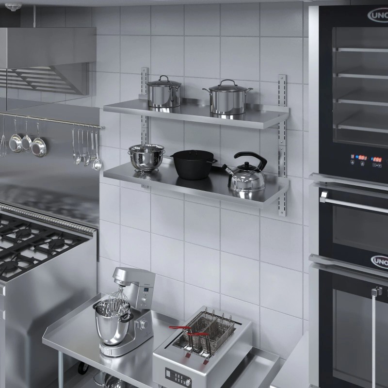 AmGood 16 in. x 48 in. Two-Tier Metal Wall Mount