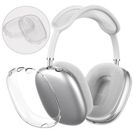 ZUOQIANG Clear Protector Cover for AirPods Max,Soft TPU Protective Airpods Max Cover Anti-Dust Anti-Scratch,for AirPods Max Headphones (Crystal Clear)