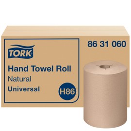 Tork Tork Paper Towel Roll Natural H86, Universal, for Mini Dispensers, 6 Rolls x 550 ft, 8631060