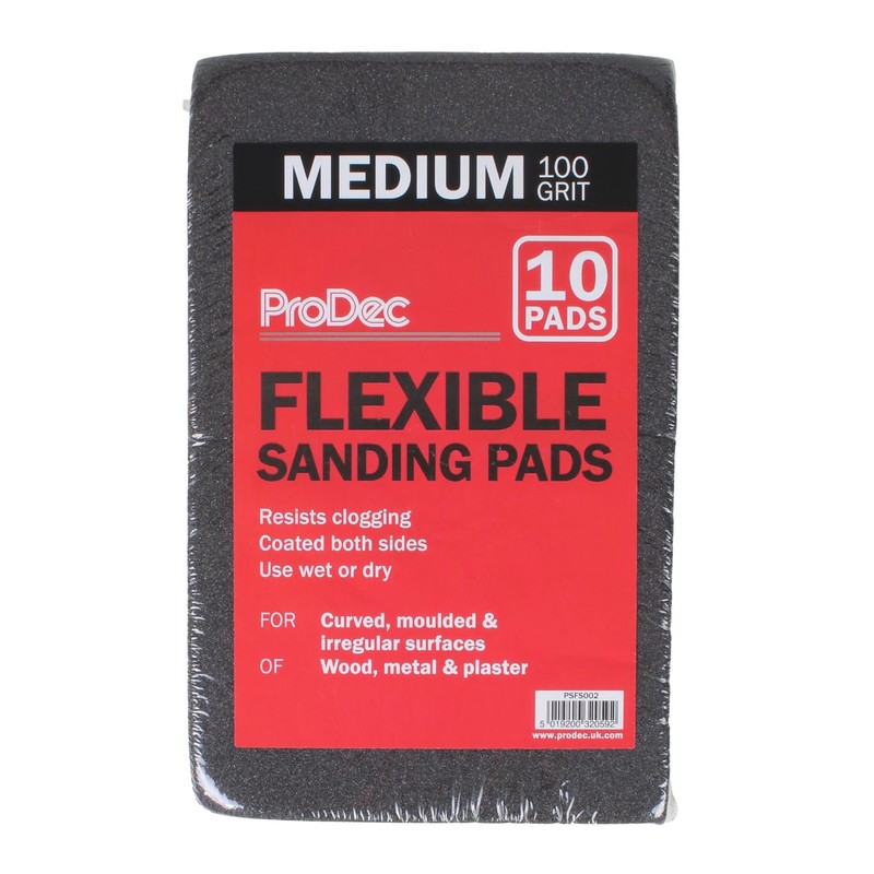 ProDec 10 pk Medium Grit Flexible Foam Filled Sanding Pad