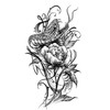 6 Blätter Temporäres Cobra Tattoo Schlange Tattoos Arm Tattoo Cobra6