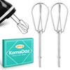 KornaDoz 2 Pack Heavy Duty Stainless Steel Hand Mixer Beaters,
