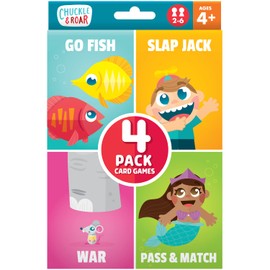 Chuckle & Roar 4pk Classic Card Games for Family Game Night