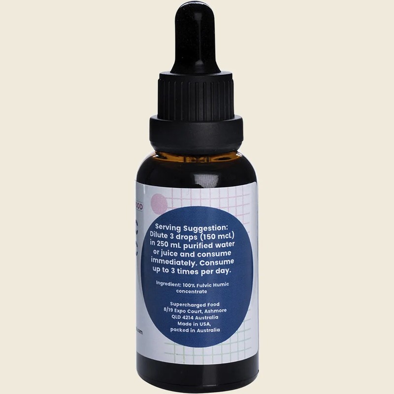 Supercharged Food Fulvic Humic Concentrate Drops 30ml