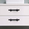 NNEGS 3 inch Matte Black Cabinet Hardware Cabinet Handle Black
