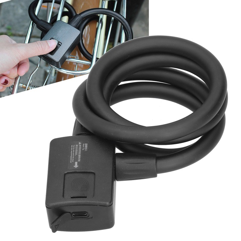 3.7V Electric Bike Lock Bluetooth Fingerprint Bike Lock with Waterproof