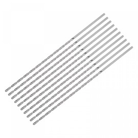 uxcell 10 Pcs 2mm Mini Micro Twist Drill Bits, High-Speed Steel Straight Shank Extra Long Drill Bit 120mm for Aluminum Alloy
