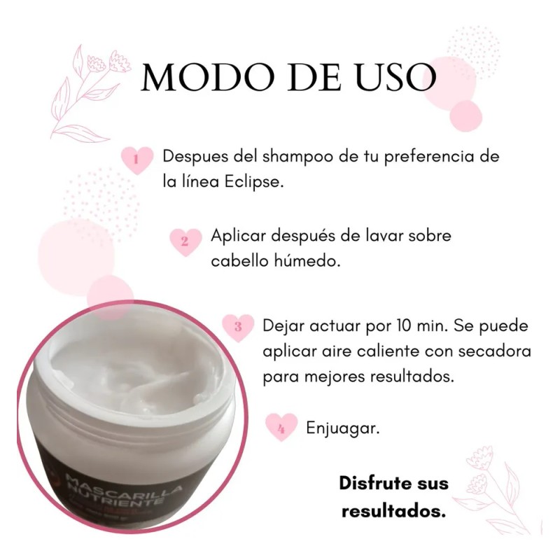 Mascarilla Nutriente Coco Revitaliza Hidrata 500g Eclipse