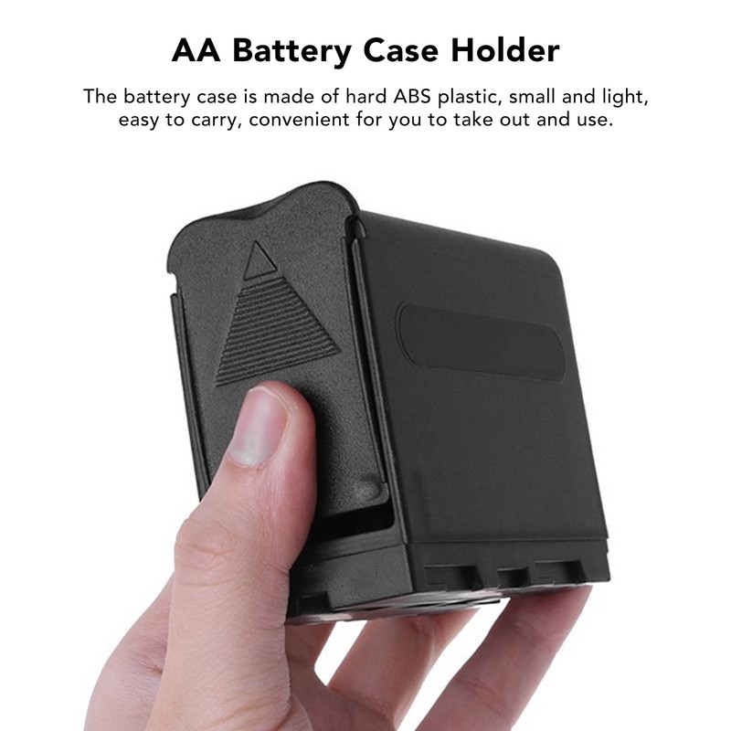 AA Battery Case Holder 6 Slots Plastic Universal AA Battery