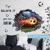 Large 3D Football Wall Sticker Soccer Wall Stickers for Bedrooms