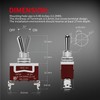 DaierTek Waterproof Toggle Switch 12V DC 30A Heavy Duty 2