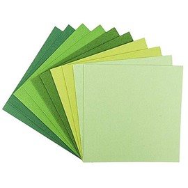 Ideen mit Herz Ideen mit Herz Grußkarten-Set | 10 farbige Karten & 10 weiße Umschläge | edle Leinen-Optik | bunt | blanko | ideal für liebe Glückwünsche zum Geburtstag, Hochzeit, uvm. (Grüntöne, 16 x 16 cm)