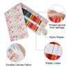 MengH-SHOP Canvas Pen Roll 72 Holes Coloured Pencils Pencil Case