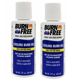 Burn Free Cooling Burn Gel Travel Size Two Pack | 2 x 2 Ounce Bottles