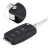 Qiilu 3 Button Car Remote Control Key Fob 433Mhz ID48