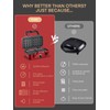 FOHERE Waffle Maker 3 in 1 Sandwich Maker 1200W Panini
