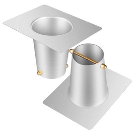 Zonon 2 Pcs Rain Chain Gutter Adapter Aluminum Gutter Adapter Rain Chain Installation Rain Chain Gutter Installer for Outside Gutters Downspout