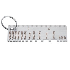 Metal Sheet Thickness Gauge, Stainless Steel Welding Gauge, Tester Ruler Gauge, Welding Gage Plated Size Inspection Tool for Plated Size