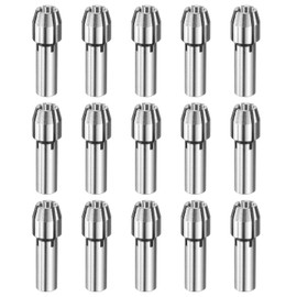 sourcing map 50pcs 3.2mm Drill Chucks Collet Bit 18mm Length Mini Electric Grinder Quick Change Replacement Drilling Tool for Rotary Tools