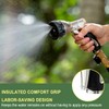 FANHAO Heavy Duty Garden Hose Nozzle, 100% Metal Water Nozzle