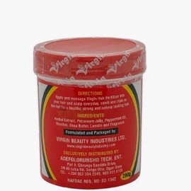 Virgin Hair Fertilizer Jar Anti Dandruff And Conditioning Cream  7.5 oz