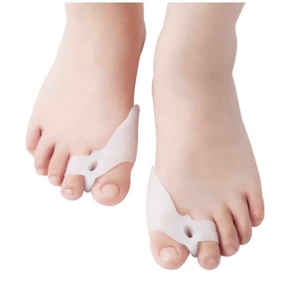 Gel Big Toe Bunion Guards and Protector, Gel Toe Separators,Bunion Pads, Bunion Corrector for Pain Relief from Crooked Toes, Pressure, and Hallux Bunions （4 Pairs）