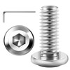 Mywish - 30 tornillos M5 M5 de cabeza plana, tornillos