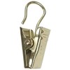 Merriway BH06728 (20 Pcs) Curtain Clips with Hooks, Brass Plated